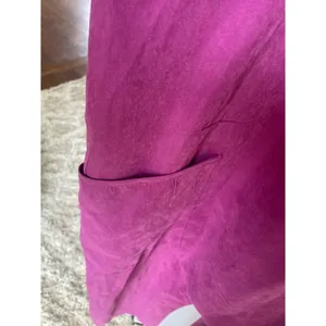 Hot Romper Magenta Jumpsuit Summer Pockets Yoga Lounge Clean Girl Quiet Luxury M thumbnail 6