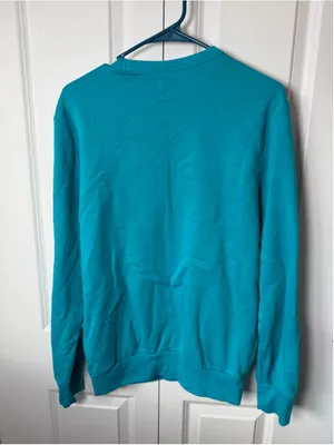 GAP Teal Navy Logo Crewneck Sweatshirt S thumbnail 2
