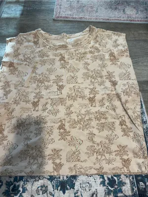 Aerie Women's Beige Floral leopard jungle Print Sleeveless Top thumbnail 3