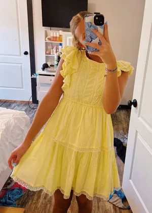 spring dress Yellow Size XS thumbnail 1