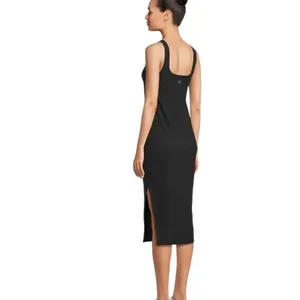 Beyond Yoga Black Spacedye Icon Midi Dress Size L thumbnail 5