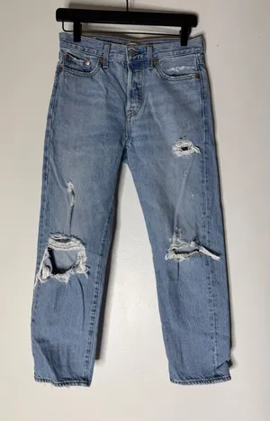 levis premium‎ wedgie straight Distressed jeans 26x26 thumbnail 1
