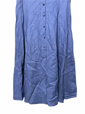 Reformation Sebastien Linen Midi Dress Size 8 thumbnail 4