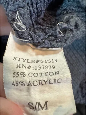 Altar'd State S/M Dark Grayish Blue Textured Sweater thumbnail 3