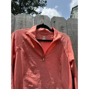 Lucy Sweatshirt Medium Pink 1/2 Zip Thumbholes Running‎ Long Sleeve Shirt thumbnail 5