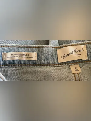 Target - Universal Thread 90s High Rise Straight Jeans, Light Wash, Size 2, NWOT thumbnail 7