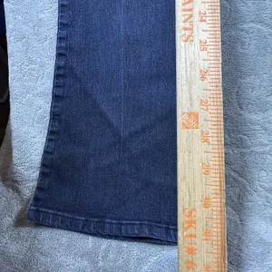 Democracy Ab Solution Bootcut Jeans Womens 10 Stretch Distressed Rips Boho Dark thumbnail 3