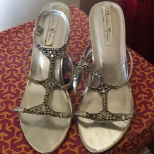 Sandals Silver Size 8.5 thumbnail 5