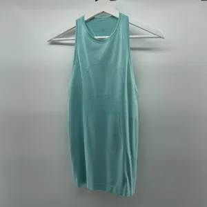 Lululemon Size 4 Swiftly Tech Racerback Tank Top Heathered Peacock Blue Seamless thumbnail 4