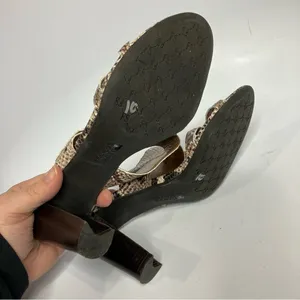 Franco‎ Sarto snake Skin print leather sandals size 9 thumbnail 7