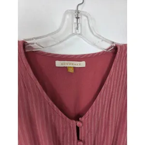 Downeast Pink Peplum Blouse Top Lolita Coquette Romantic Feminine Poetcore XS thumbnail 7