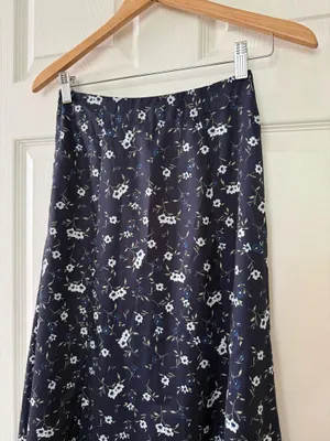 Allegra K Floral Midi Skirt thumbnail 7