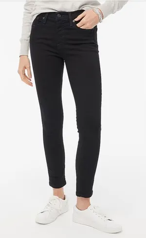 J. Crew Factory 8"-rise black skinny jean in signature stretch‎ Size 27 thumbnail 1