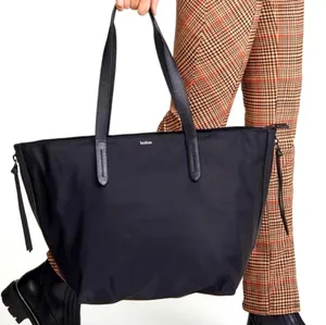 Botkier Tote Bag New York Bond Zipper Accents Organize Labtop Travel Work Black thumbnail 1