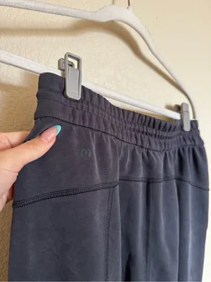 Lululemon Softstreme Straight-Leg High-Rise Pants Sz 8 Charcoal Black thumbnail 8
