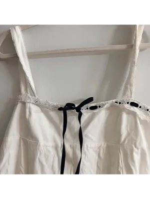 Reformation Shai Sleeveless Black and White Mini Dress thumbnail 3