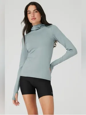 ALO Airlift Hooded Runner – Cosmic Grey | Size M | NWOT thumbnail 2
