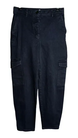 Wilfred Free Black Retro Cargo Pant‎ Women Size 8 | Baggy Barrel Utility Grunge thumbnail 1