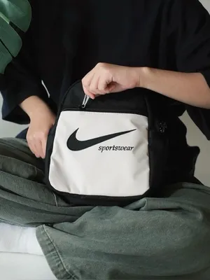 Nike Sportswear NWT Black and Beige Mini Backpack thumbnail 4