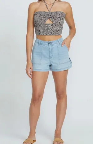 NWT Volcom Jean Shorts size 28 thumbnail 2