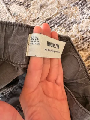 Hollister Mid-rise Gray Cargo Pants  thumbnail 3