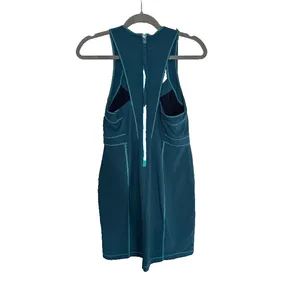 Title Nine Blue Green Athletic Outdoor Zip Pockets Tank Dress Size 8 Golf Tennis thumbnail 5