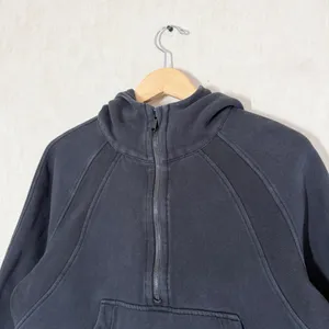 Lululemon Women’s Scuba Oversized 1/2 Zip Sweatshirt Hoodie Pullover Black M/L thumbnail 5