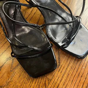 Women's Kitten Heel Square Top Strappy Sandal thumbnail 2