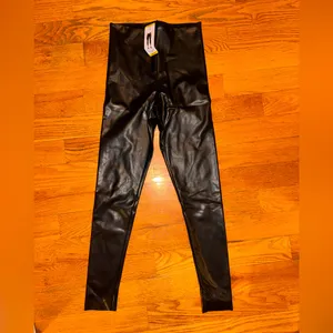 ⭐️Joie Black Faux Leather Leggings thumbnail 2