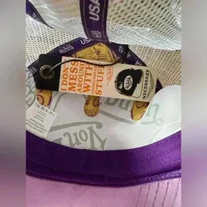 AUTHENTIC Von Dutch Purple/Lavender Velvet Trucker Hat ~ NEW with Hologram thumbnail 7