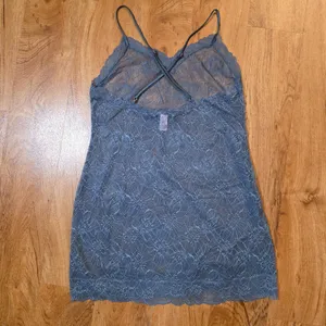 Victoria's Secret Blue Sheer Floral Lace Slip Dress thumbnail 6