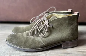 Bussola Women's Sevilla Boot‎ Size 39 Brown Suede Distress Chukka Retro Bootie thumbnail 1