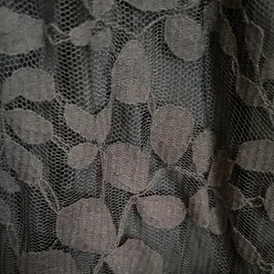 Garnet Hill Black Floral Lace Dress thumbnail 7
