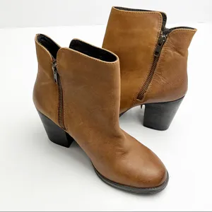 STEVE MADDEN Woodstock Distressed Leather Upper Fringe Booties Size 6.5 Boho thumbnail 10