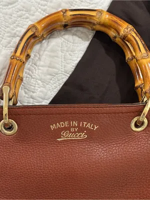 Vintage Gucci Bamboo Shopper Tote Crossbody Bag thumbnail 2