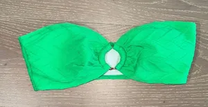 SHEIN Green Bandeau Bikini Set size S thumbnail 3