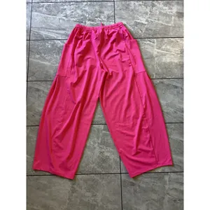Halara Hot Pink Wide Leg Cargo Pants Drawstring Elastic Waist Womens Small thumbnail 5