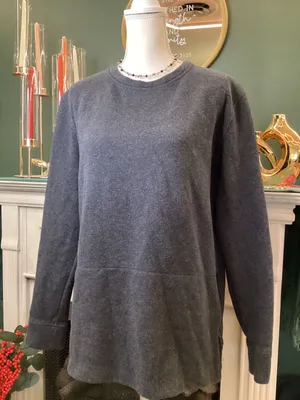 Lululemon Side‎ Zip Sweatshirt Womens 10 Grey Excellent Crewneck Activewear thumbnail 1