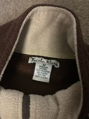 Brown fleece jacket Size M thumbnail 2