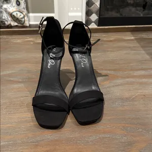 Wild Pair Bethie Black Stiletto Heels Size 9.5‎ New Ankle Strap Dress Shoes thumbnail 7
