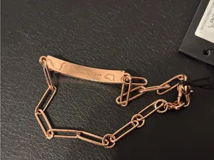Kate Spade-Stop And Smell Roses ID Bracelet in Rose Gold Tone thumbnail 4