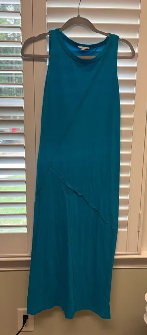 See you Monday blue midi dress thumbnail 2