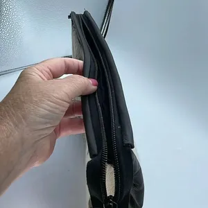 Artisan made faux fur clutch -travel bag. thumbnail 7