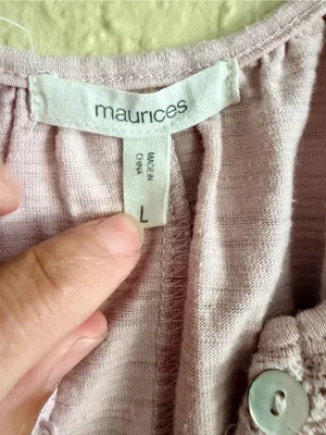 Maurices Light Blush Pink Lace-Trim Camisole Tank thumbnail 2