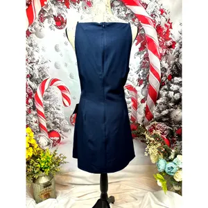 Lulu's Chic Ease Sleeveless Apron Mini Dress Navy Blue XL thumbnail 15