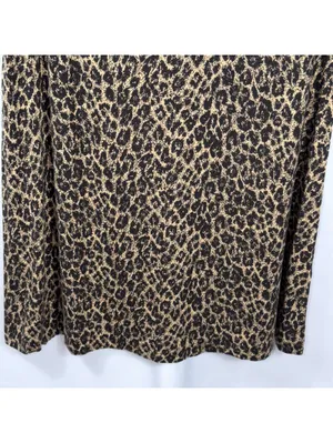 Cynthia Rowley Leopard Print Ruffle Sleeve Dress Size Medium thumbnail 4