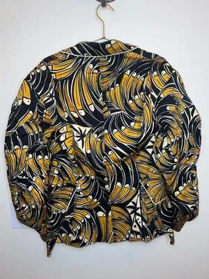 Farm Rio Toucan Spirals Blazer NWT Off White Tropical Print Jacket‎ S thumbnail 4
