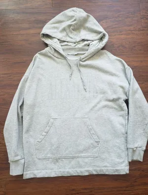 All Saints Light Gray Hoodie Size S Loungewear Streetwear Chic Comfy Cotton thumbnail 1