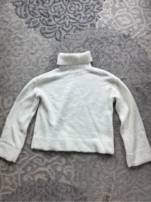 SNDYS Winnie Jumper Oversized Turtle Neck White Small thumbnail 5