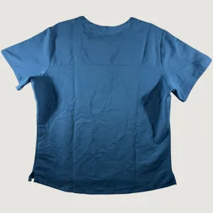 324‎ | FIGS Womens XL Notched Neck Scrub Top Teal Medical Healthcare Uniform thumbnail 2